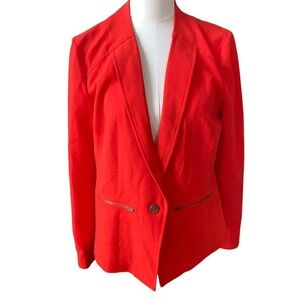 Trouvé womens blazer red with‎ zippered pockets size large